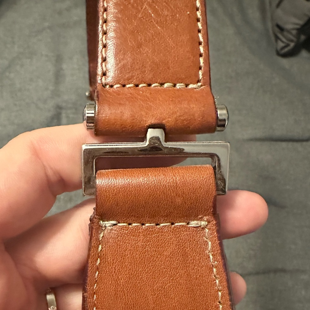 🎉 HP 12/26 🎉 Cole Haan Classic Brown Leather Shoulder Bag - Picture 6 of 8